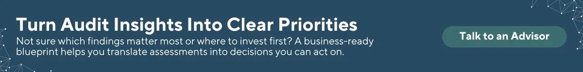 Section graphic: strategic advisors helping leadership turn IT audit insights into clear business priorities