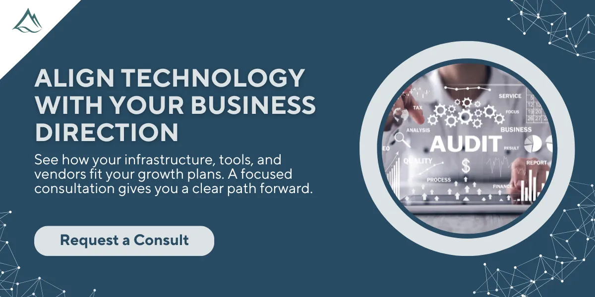 Section graphic: advisory services align technology with your business direction