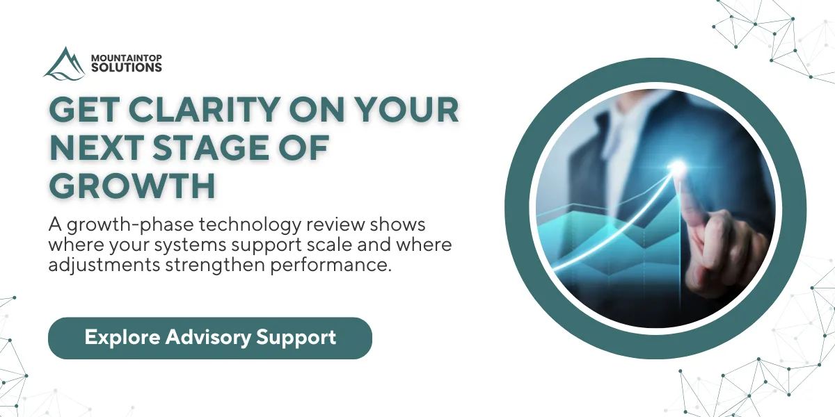Section graphic: build a smart tech roadmap with technology advisory services