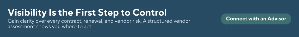 Visibility is the first step to vendor control